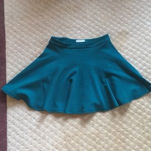 Teal Flared Skirt